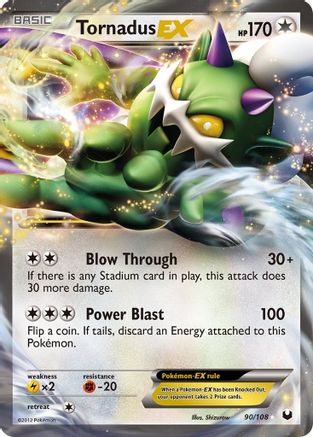 Tornadus EX (90/108) [Dark Explorers] Holofoil - Ultra Rare