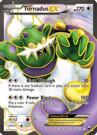 Tornadus EX (108 Full Art) (108/108) [Dark Explorers] Holofoil - Ultra Rare