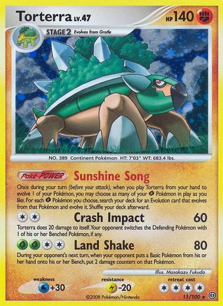 Torterra (11/100) [Stormfront] Reverse Holofoil - Holo Rare