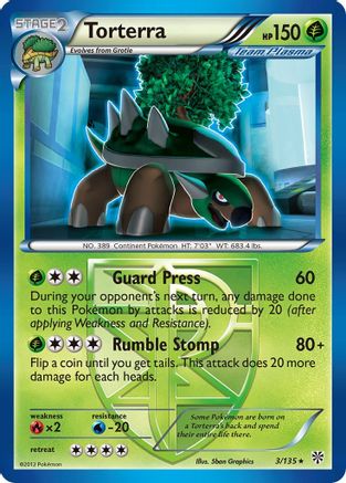 Torterra (Team Plasma) (3/135) [Plasma Storm] - Rare
