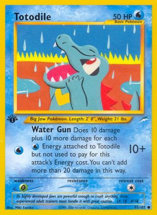 Totodile (085/105) [Neo Destiny] 1st Edition - Common