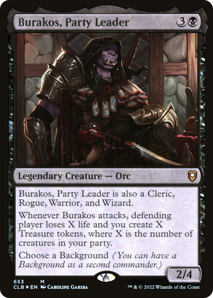 Burakos, Party Leader (CLB-653) [Commander Legends: Battle for Baldur's Gate] Foil