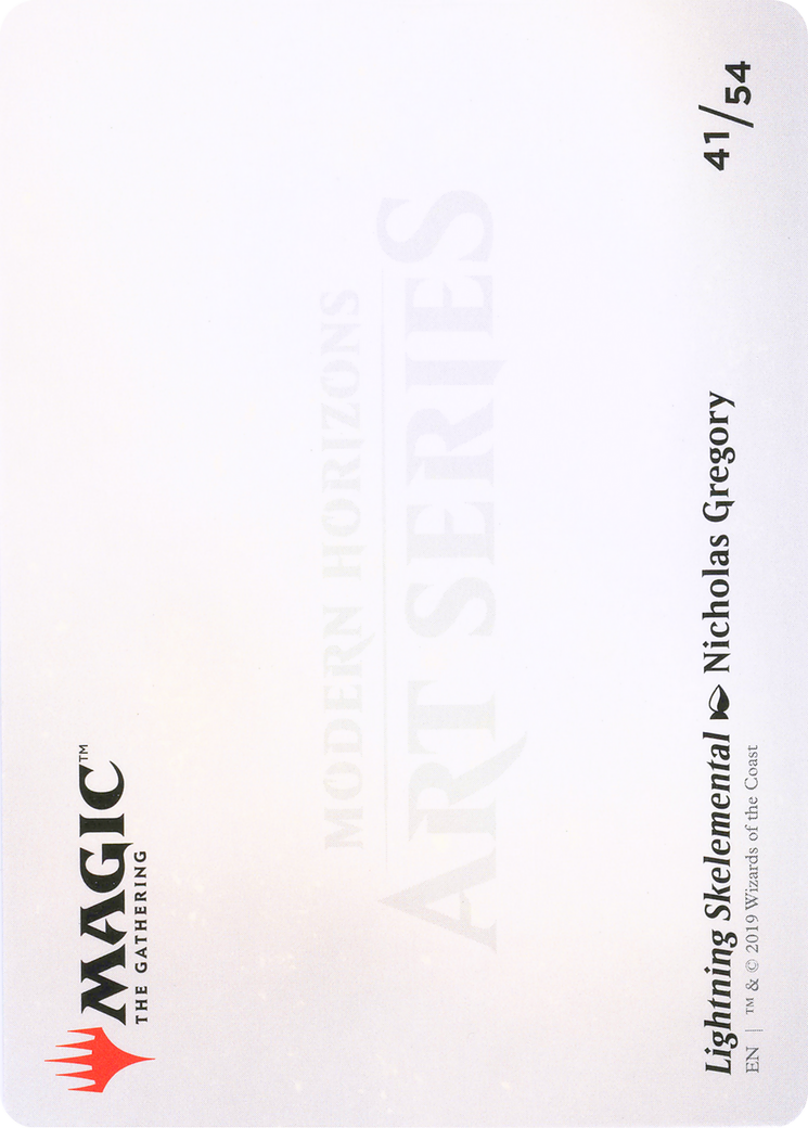 Lightning Skelemental // Lightning Skelemental (AMH1-041) (Borderless) [Modern Horizons Art Series]