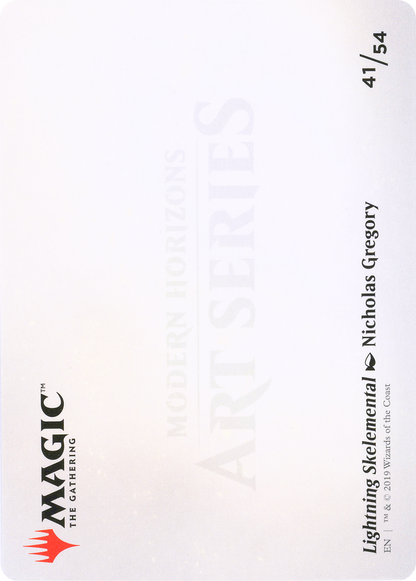 Lightning Skelemental // Lightning Skelemental (AMH1-041) (Borderless) [Modern Horizons Art Series]