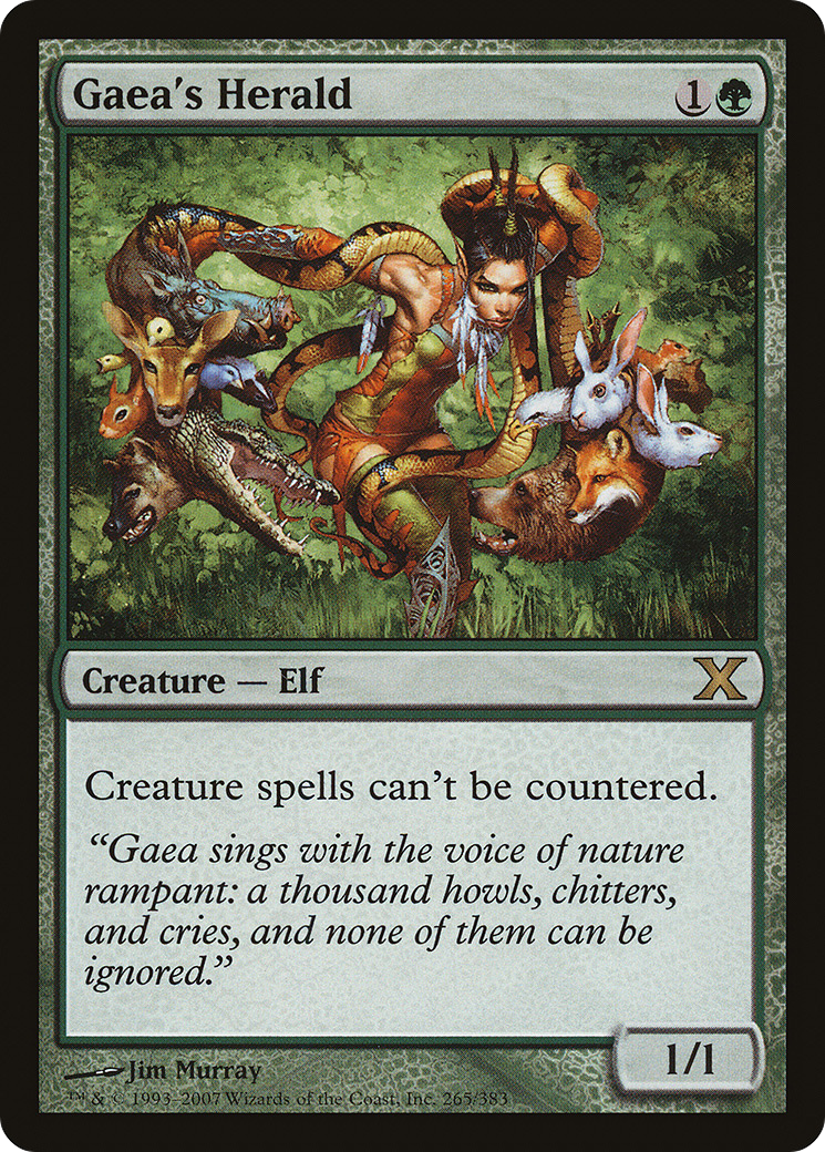 Gaea's Herald (10E-265) [Tenth Edition] Foil