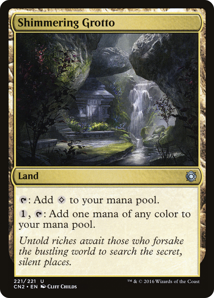 Shimmering Grotto (CN2-221) [Conspiracy: Take the Crown] Foil