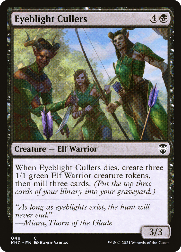 Eyeblight Cullers (KHC-048) [Kaldheim Commander]