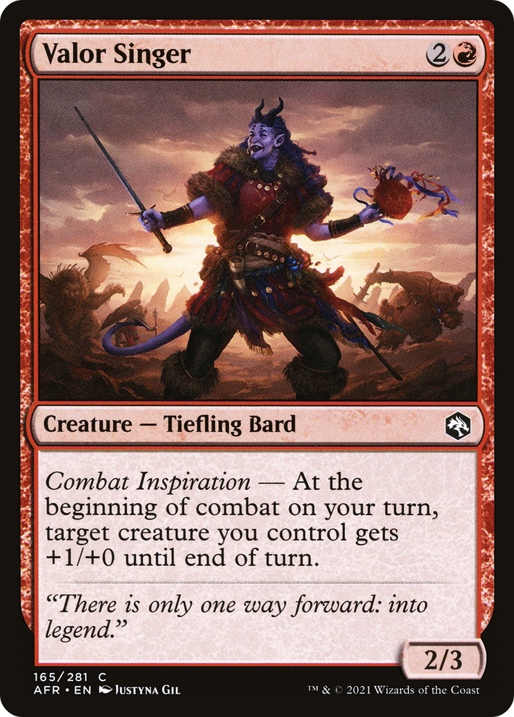 Valor Singer (AFR-165) [Adventures in the Forgotten Realms]