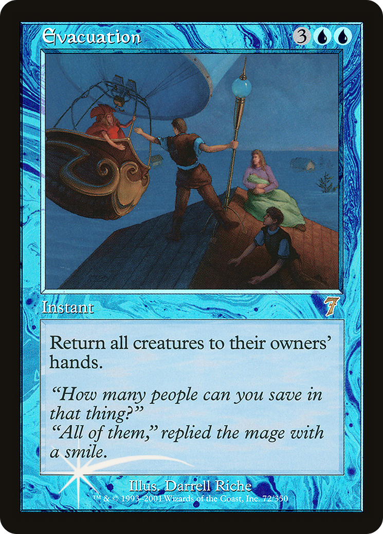 Evacuation (7ED-72★) [7th Edition] Foil