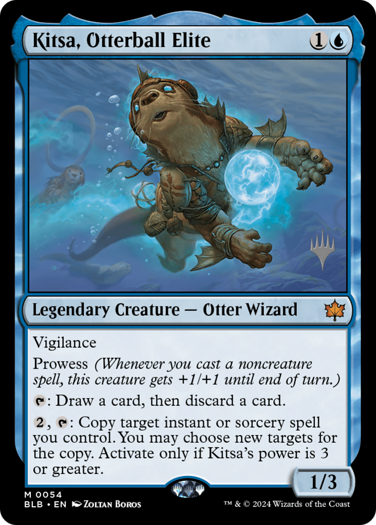 Kitsa, Otterball Elite (PPBLB-054) [Promo Pack: Bloomburrow Promos]