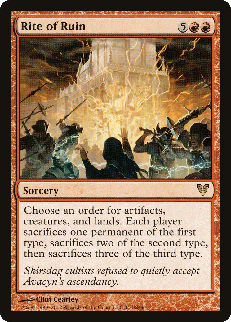 Rite of Ruin (AVR-153) [Avacyn Restored] Foil