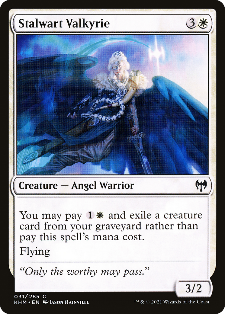 Stalwart Valkyrie (KHM-031) [Kaldheim] Foil
