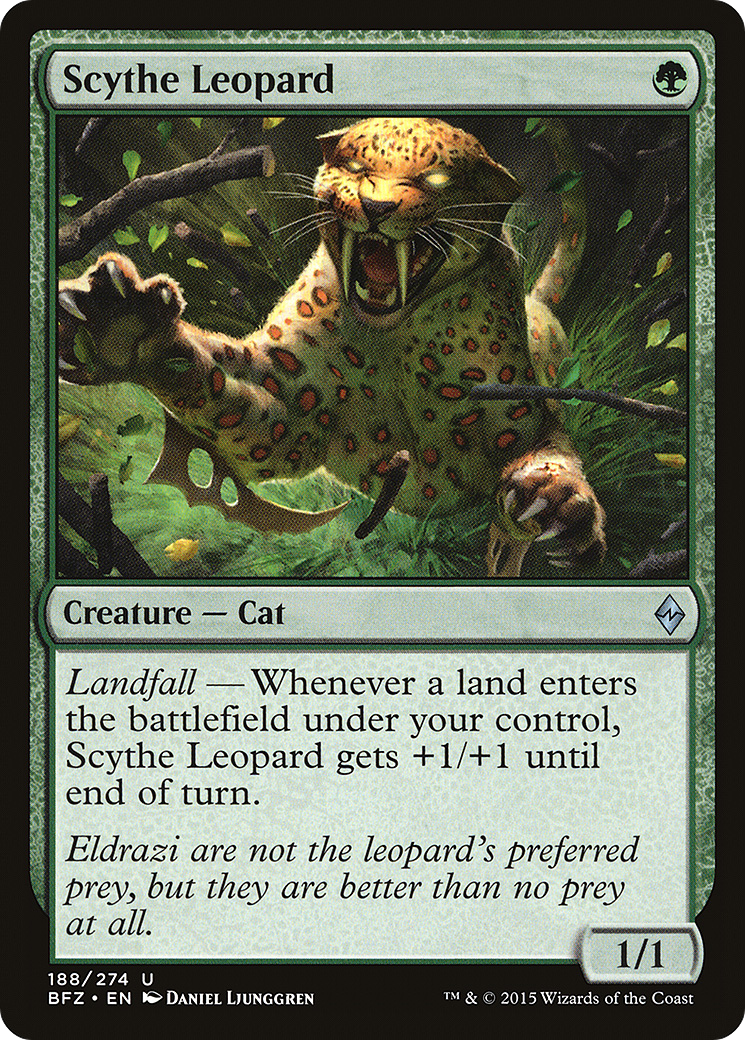 Scythe Leopard (BFZ-188) [Battle for Zendikar] Foil