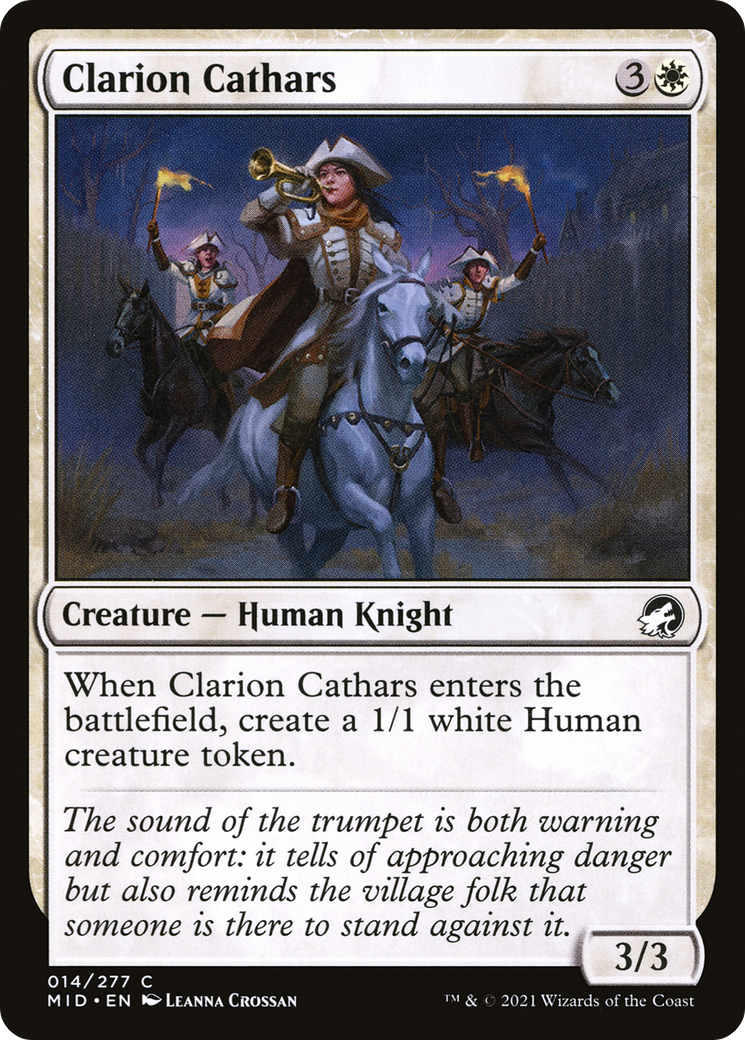 Clarion Cathars (MID-014) [Innistrad: Midnight Hunt]