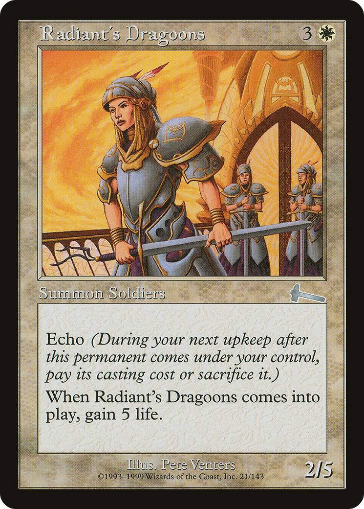 Radiant's Dragoons (ULG-021) [Urza's Legacy]