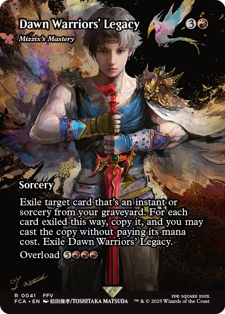 Dawn Warriors' Legacy - Mizzix's Mastery (Showcase) (FCA-041) (Borderless) [FINAL FANTASY: Through the Ages] Foil