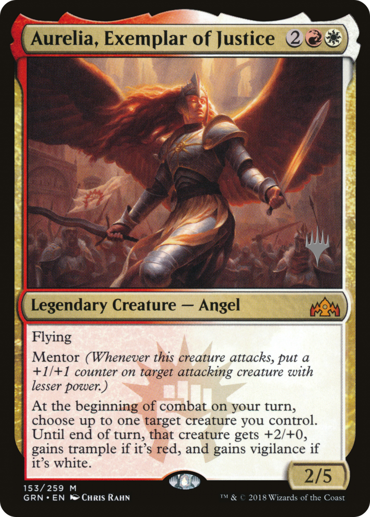Aurelia, Exemplar of Justice (PPM20-153) [Promo Pack: Guilds of Ravnica Promos]