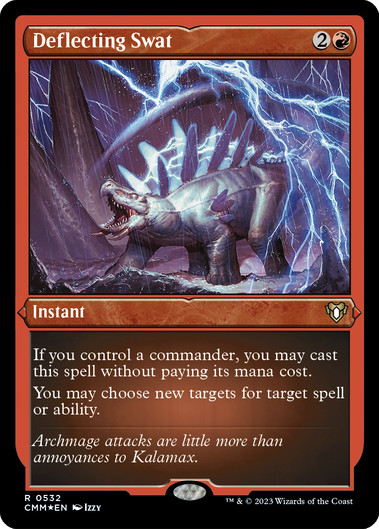 Deflecting Swat (Foil Etched) (CMM-532) [Commander Masters] Foil