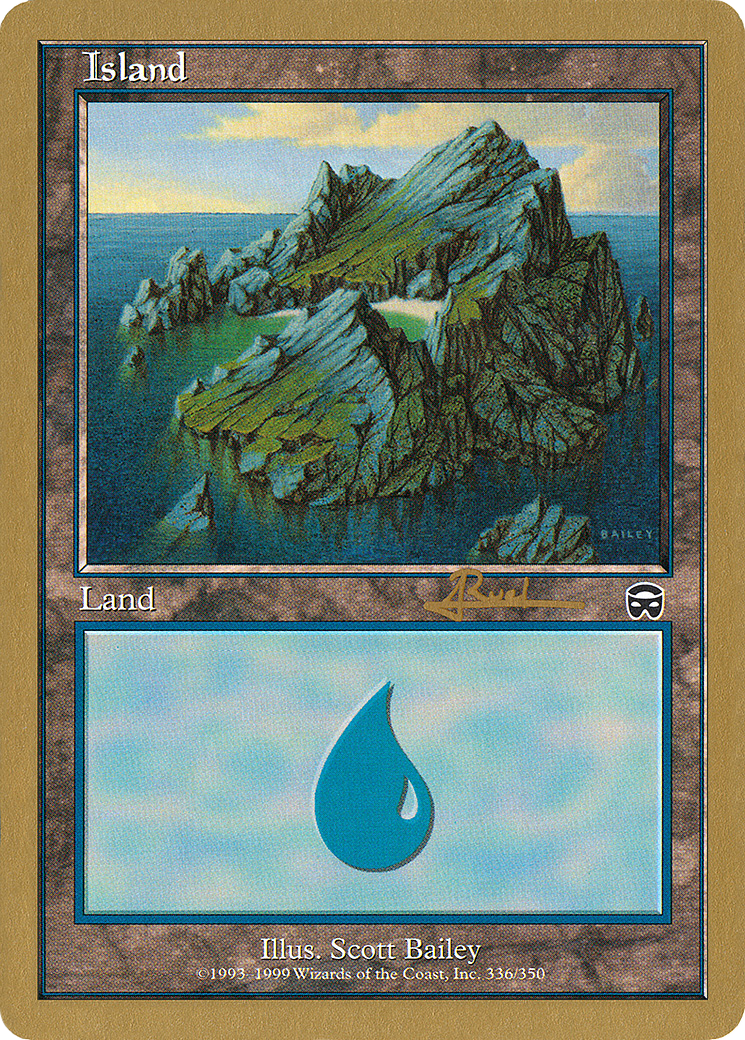 Island (336) - 2001 Antoine Ruel (MMQ) [World Championship Decks 2001]