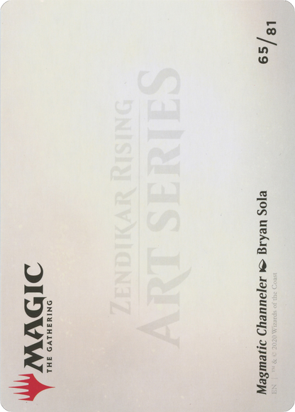 Magmatic Channeler // Magmatic Channeler (AZNR-065) (Borderless) [Zendikar Rising Art Series] Foil