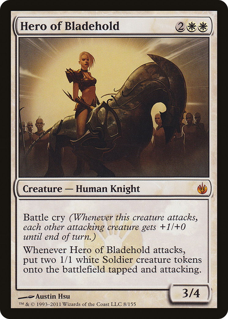 Hero of Bladehold (MBS-008) [Mirrodin Besieged] Foil