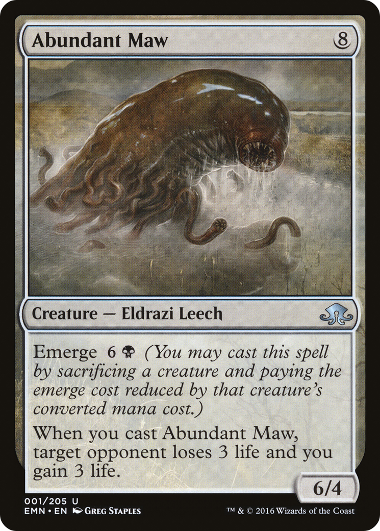 Abundant Maw (EMN-001) [Eldritch Moon] Foil