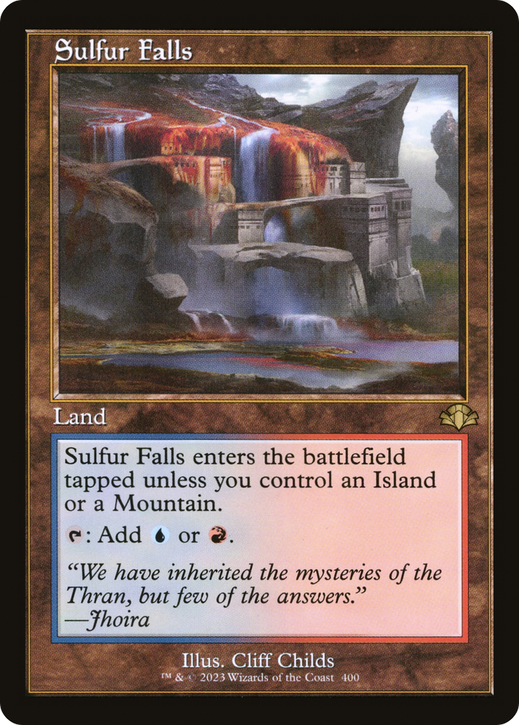 Sulfur Falls (Retro Frame) (DMR-400) [Dominaria Remastered]