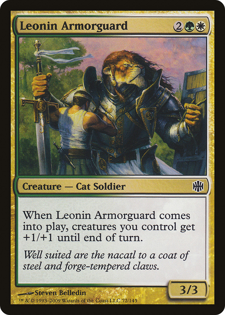 Leonin Armorguard (ARB-072) [Alara Reborn] Foil