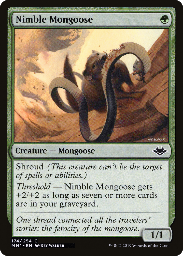 Nimble Mongoose (MH1-174) [Modern Horizons] Foil
