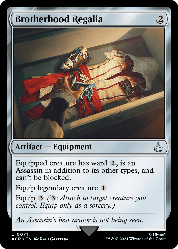 Brotherhood Regalia (ACR-071) [Assassin's Creed] Foil