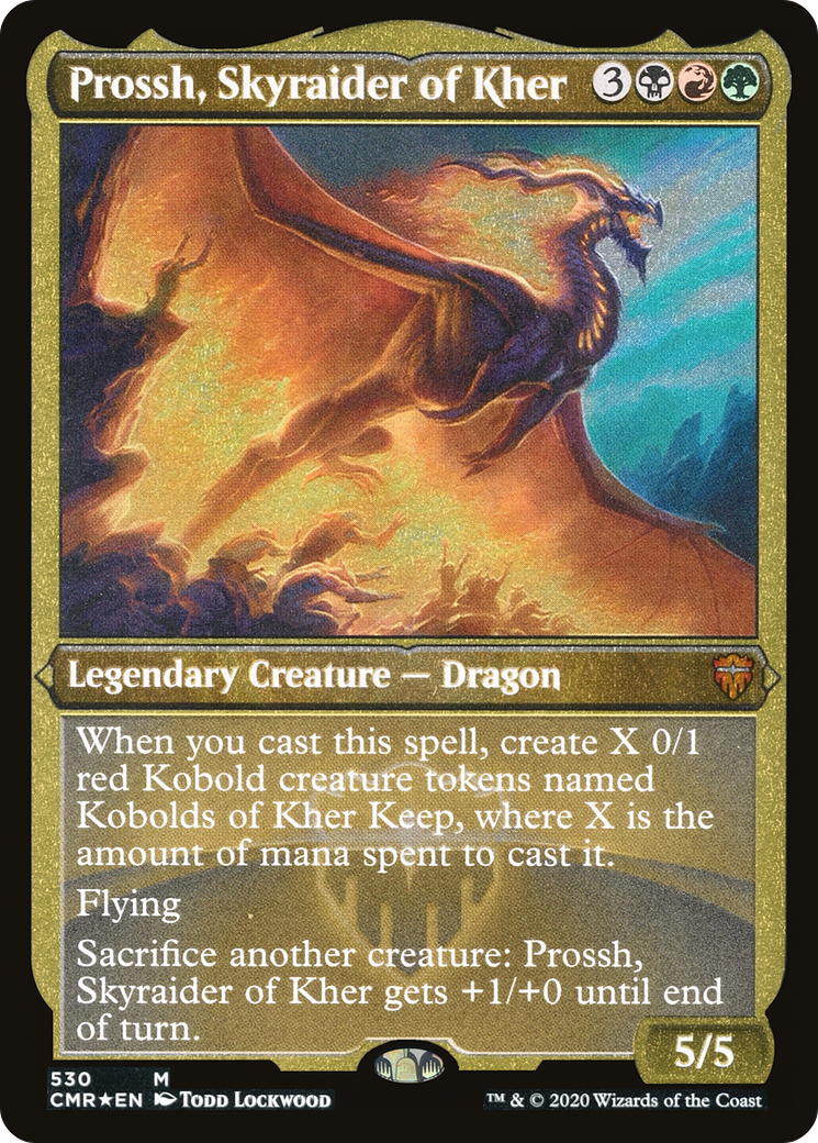 Prossh, Skyraider of Kher (Foil Etched) (CMR-530) [Commander Legends] Foil