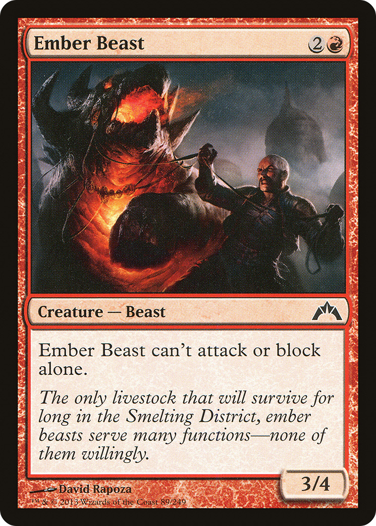 Ember Beast (GTC-089) [Gatecrash] Foil