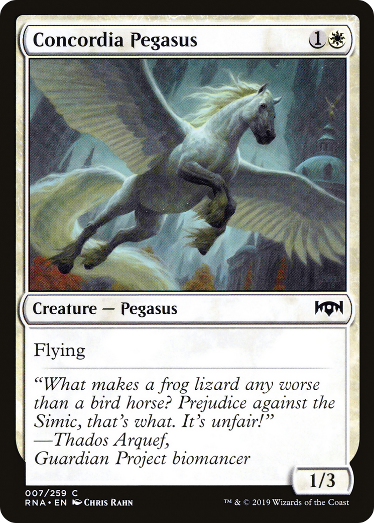 Concordia Pegasus (RNA-007) [Ravnica Allegiance] Foil