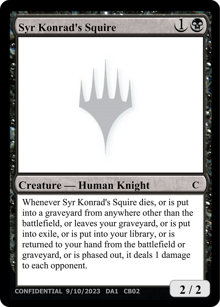 Syr Konrad's Squire [Unknown Event]