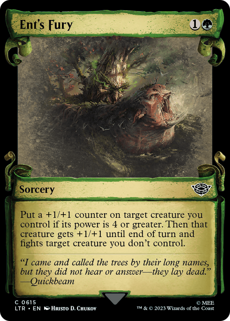 Ent's Fury (Showcase Scrolls) (LTR-615) [The Lord of the Rings: Tales of Middle-earth] Foil