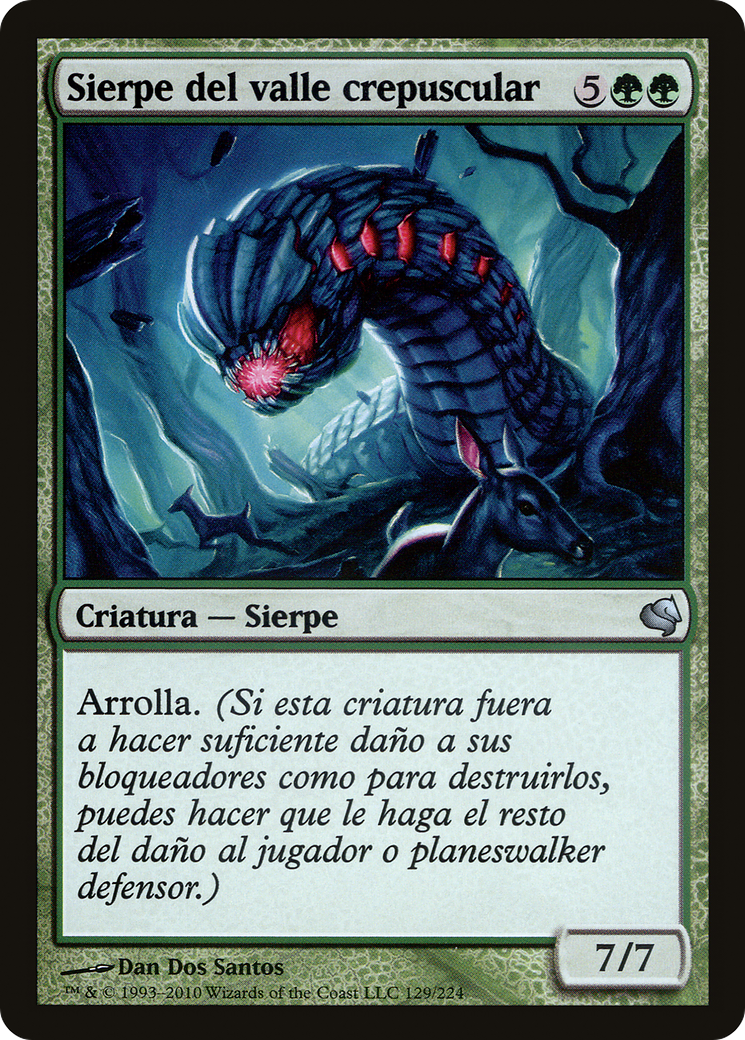Duskdale Wurm (Spanish) - "Sierpe del valle crepuscular" (PS11-129) [Salvat 2011]
