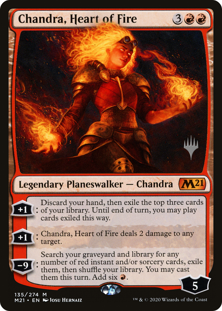 Chandra, Heart of Fire (PPM21-135) [Promo Pack: Core Set 2021 Promos]