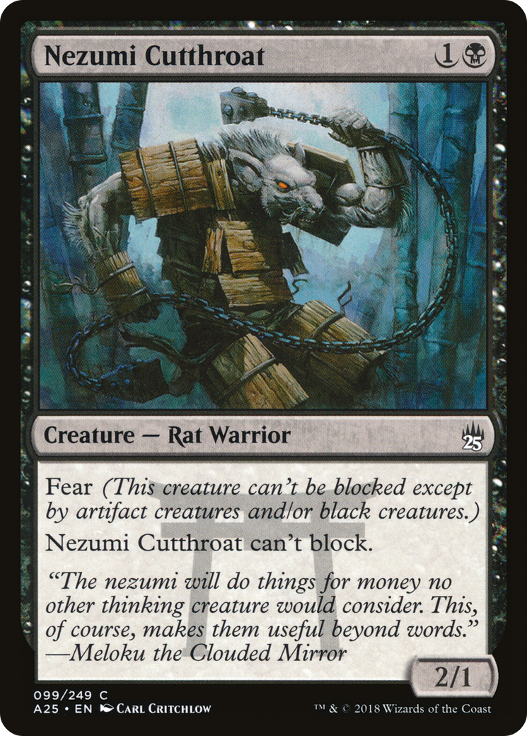 Nezumi Cutthroat (A25-099) [Masters 25] Foil