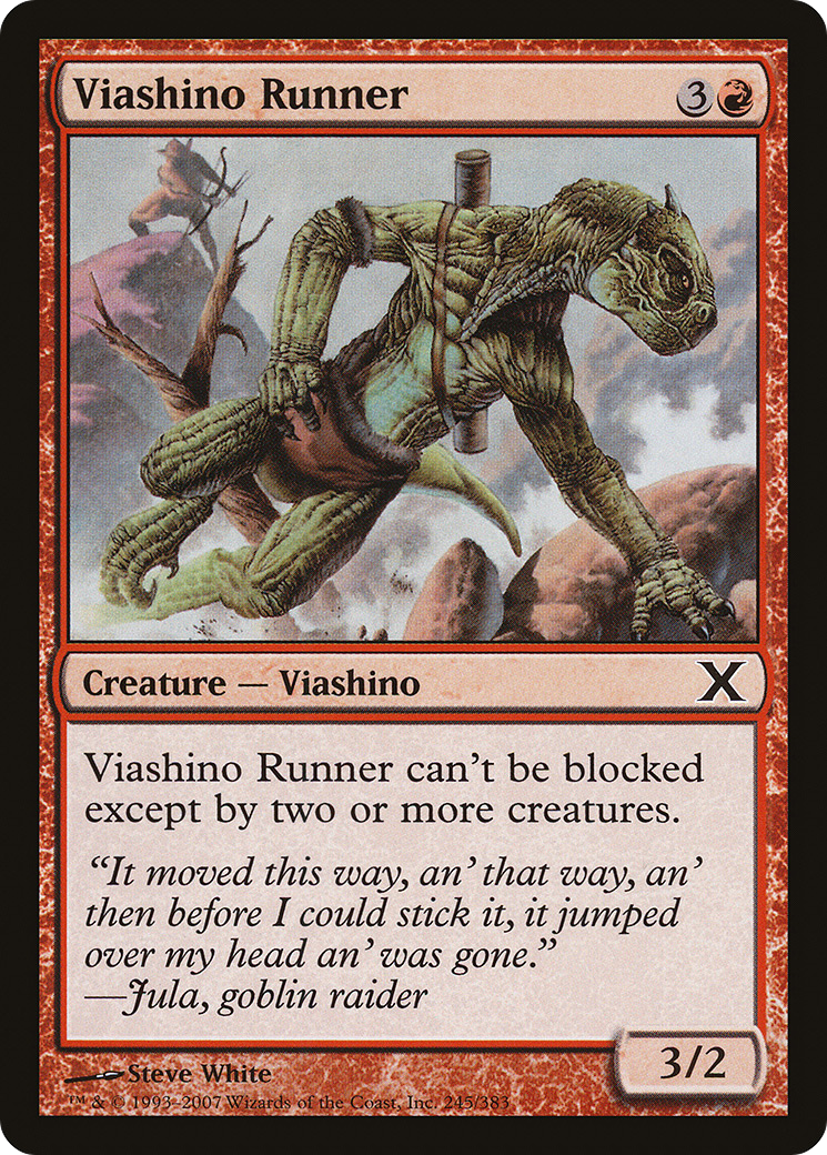 Viashino Runner (10E-245) [Tenth Edition] Foil