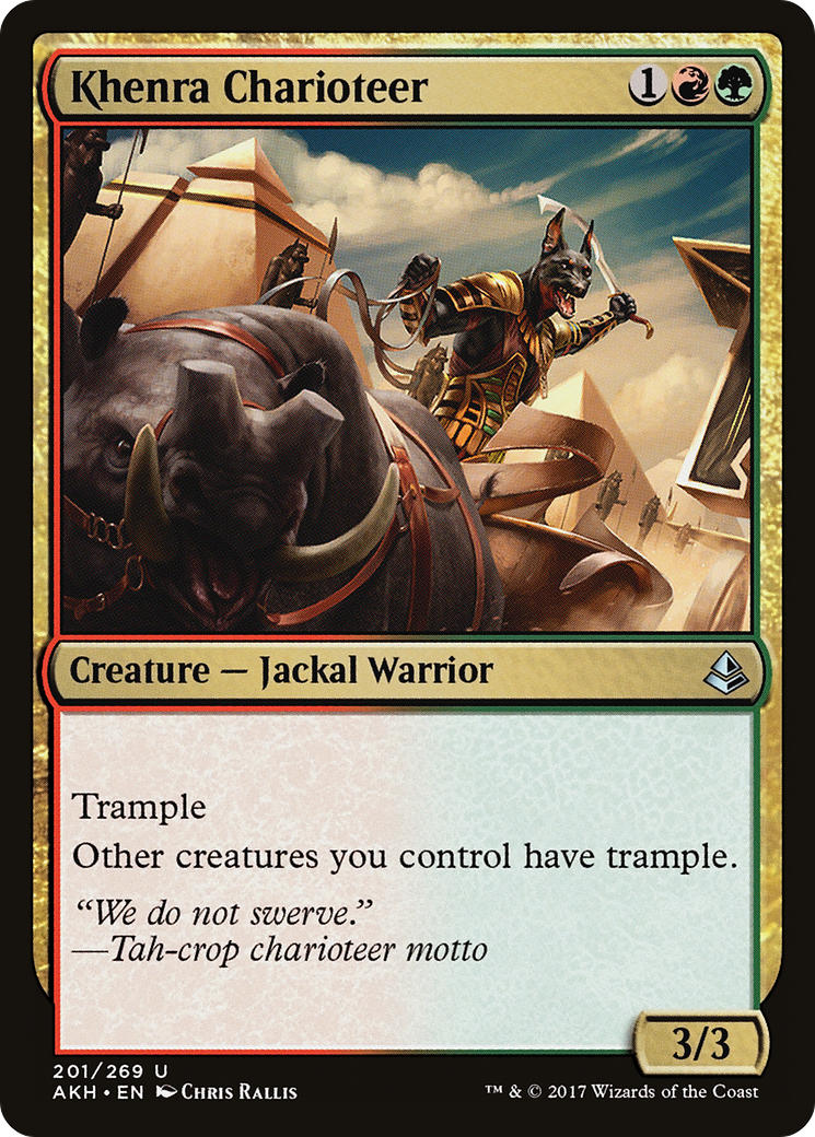 Khenra Charioteer (AKH-201) [Amonkhet] Foil