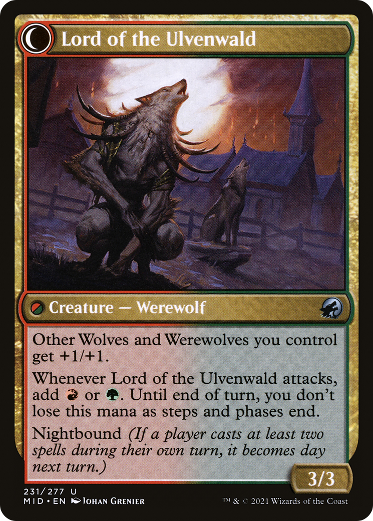 Kessig Naturalist (MID-231) [Innistrad: Midnight Hunt] Foil