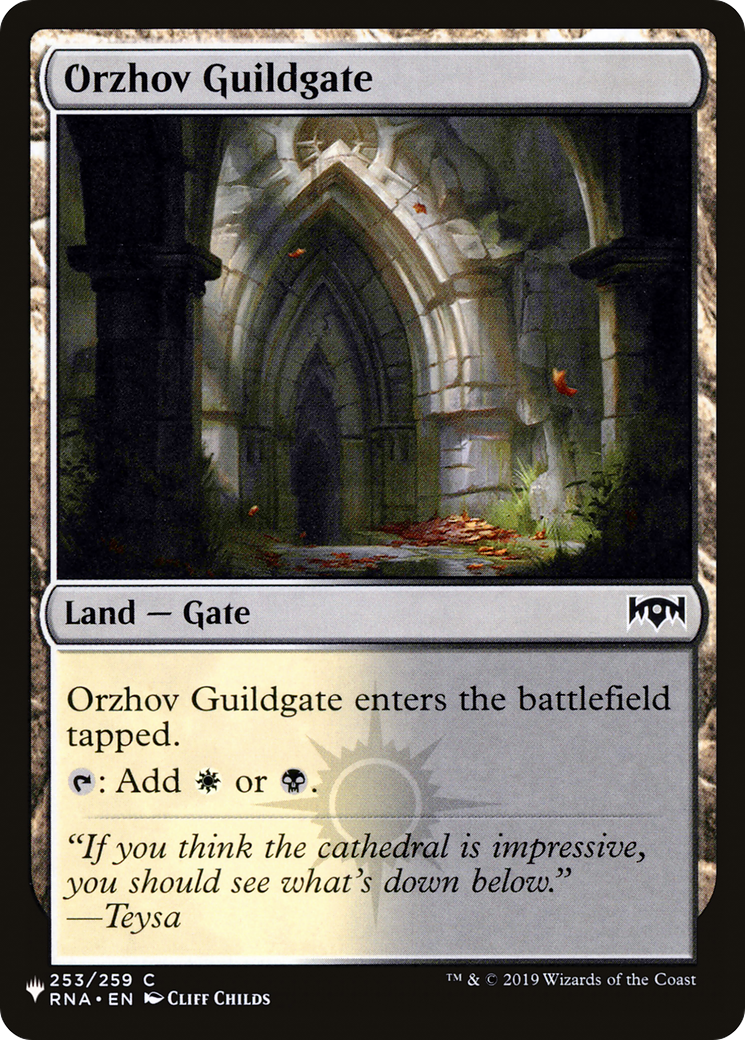 Orzhov Guildgate (LIST-RNA-253) [The List Reprints]