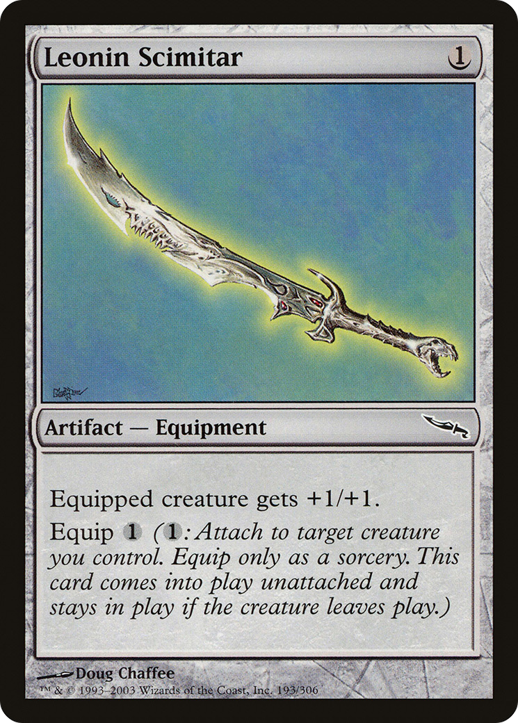 Leonin Scimitar (MRD-193) [Mirrodin]