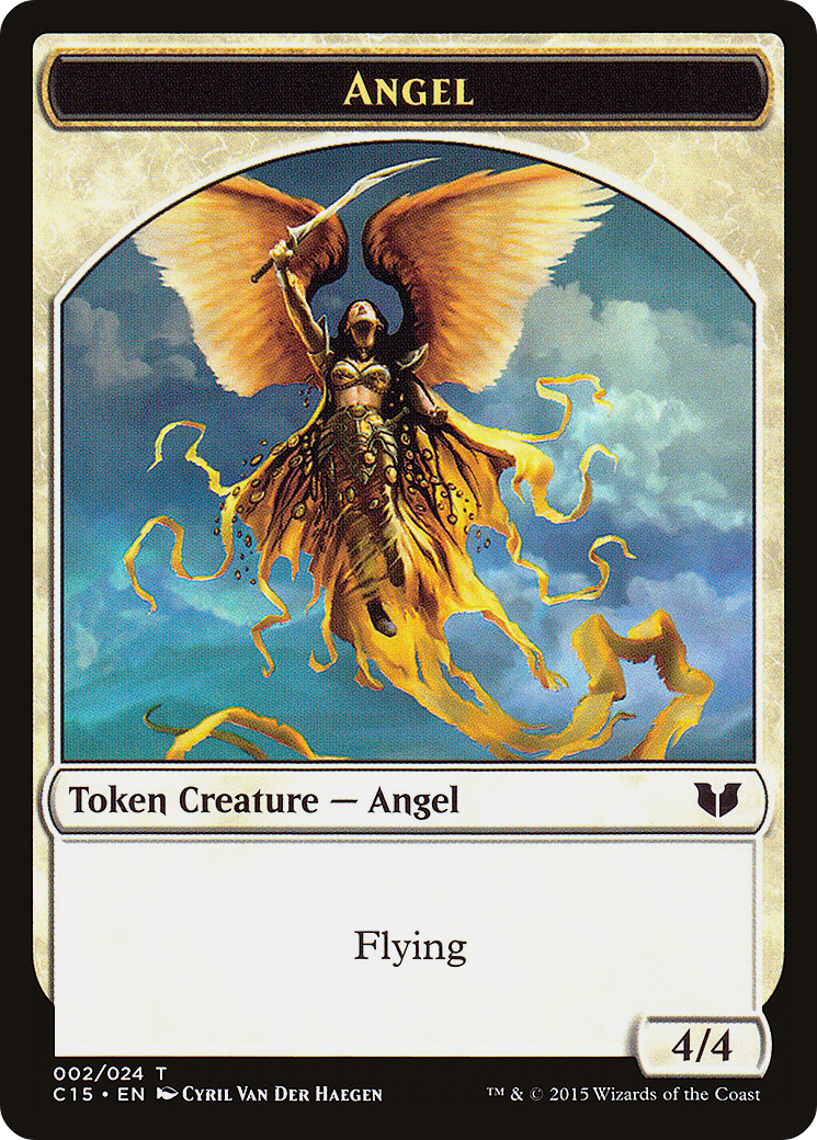 Angel // Knight (Vigilance) Double-Sided Token (C15-2 // 5) [Commander 2015 Tokens]