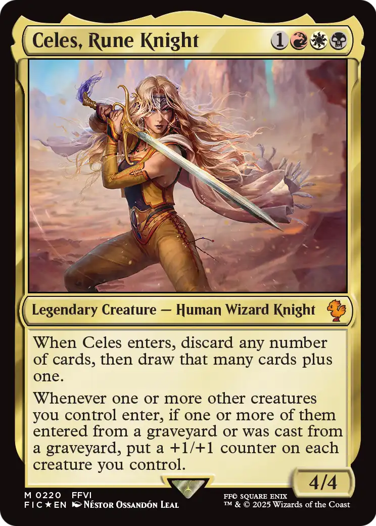 Celes, Rune Knight (Surge Foil) (FIC-220) [Commander: FINAL FANTASY] Foil