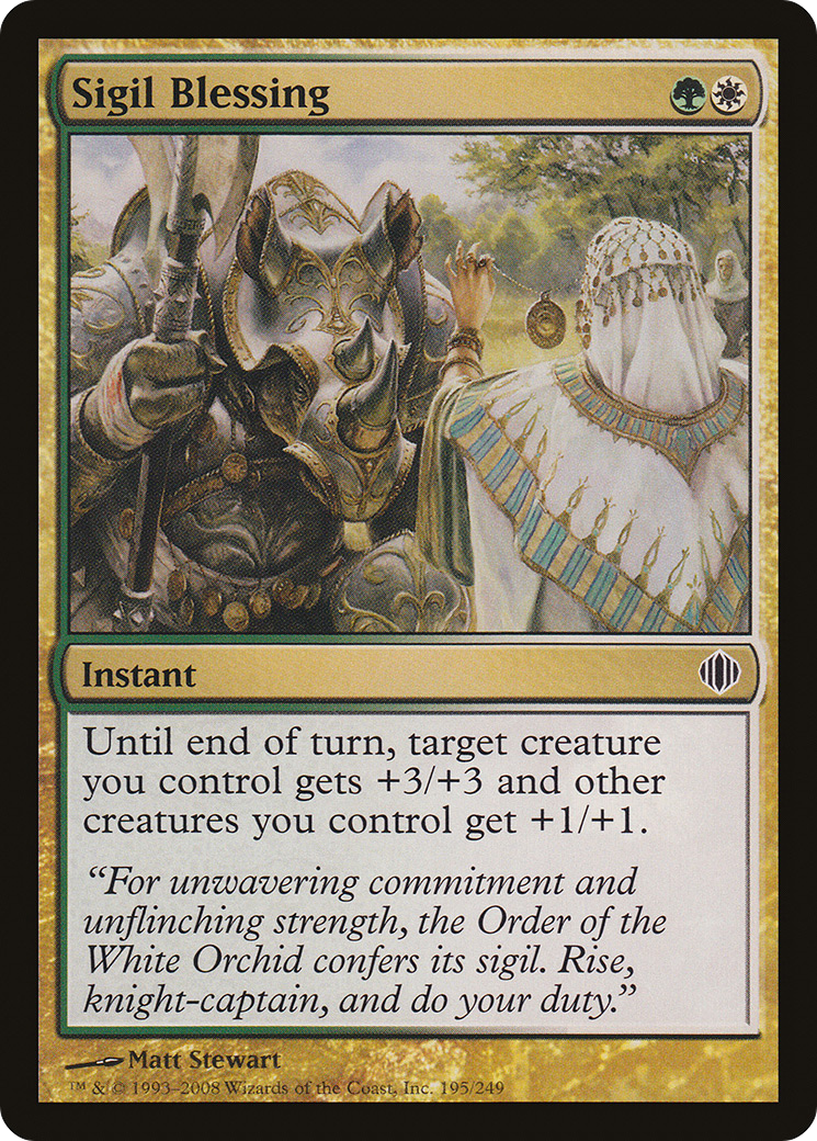 Sigil Blessing (ALA-195) [Shards of Alara] Foil