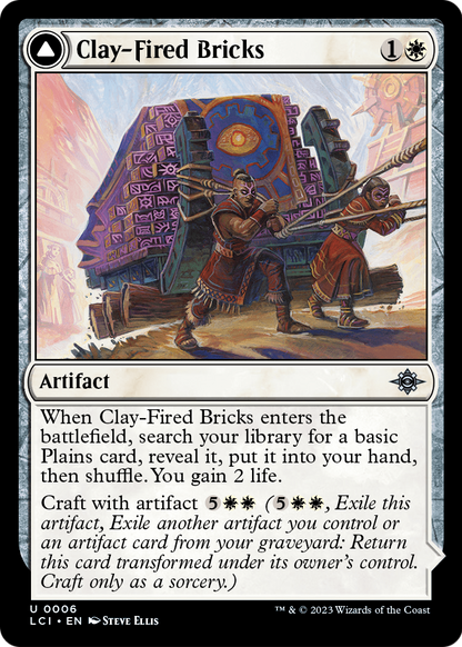 Clay-Fired Bricks (LCI-006) [The Lost Caverns of Ixalan] Foil