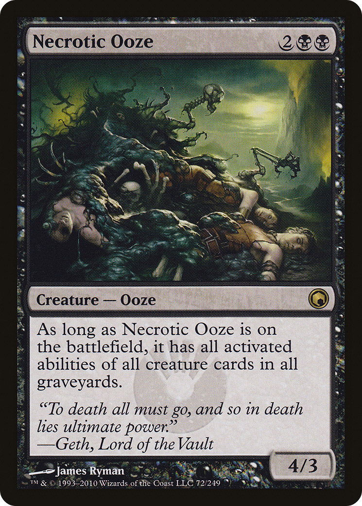 Necrotic Ooze (SOM-072) [Scars of Mirrodin] Foil