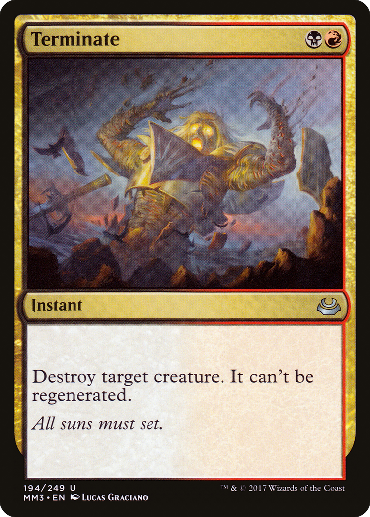 Terminate (MM3-194) [Modern Masters 2017] Foil