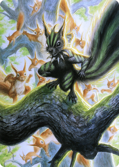 Chatterfang, Squirrel General // Chatterfang, Squirrel General (AMH2-067) (Borderless) [Modern Horizons 2 Art Series] Foil